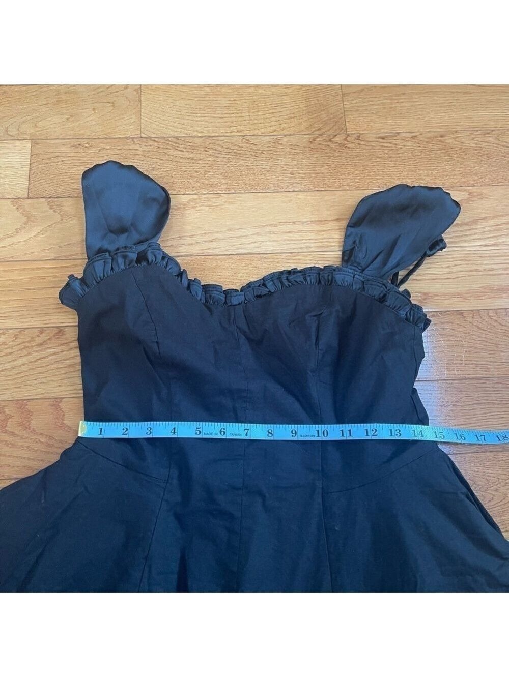 Free People Midnight Magic Mini Voluminous Black Dress Fairy Grunge Bohemian L - Picture 10 of 15